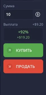 Реальная обезличенная панель учебной операции с временем, суммой, выплатой и направлением